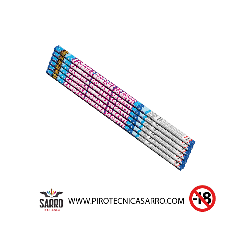 CANDELA ROMANA 30 GETTI 12 pezzi magic fire