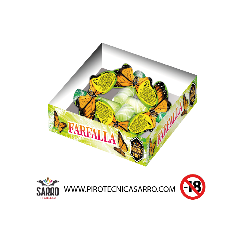 FARFALLA 4 pezzi magic fire