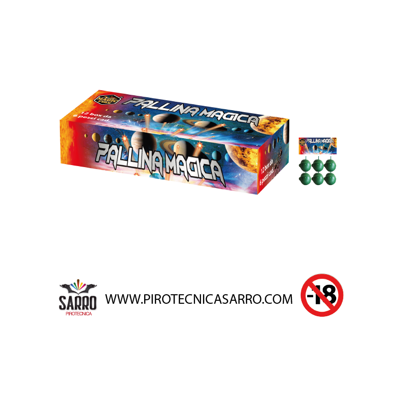 PALLINA MAGICA 6 pezzi magic fire