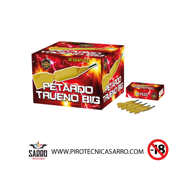 PETARDO TRUENO BIG 30 pezzi magic fire