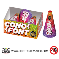 cono font 3 pezzi magic fire
