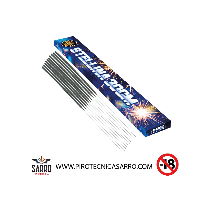 stellina 30 cm 10 pezzi magic fire